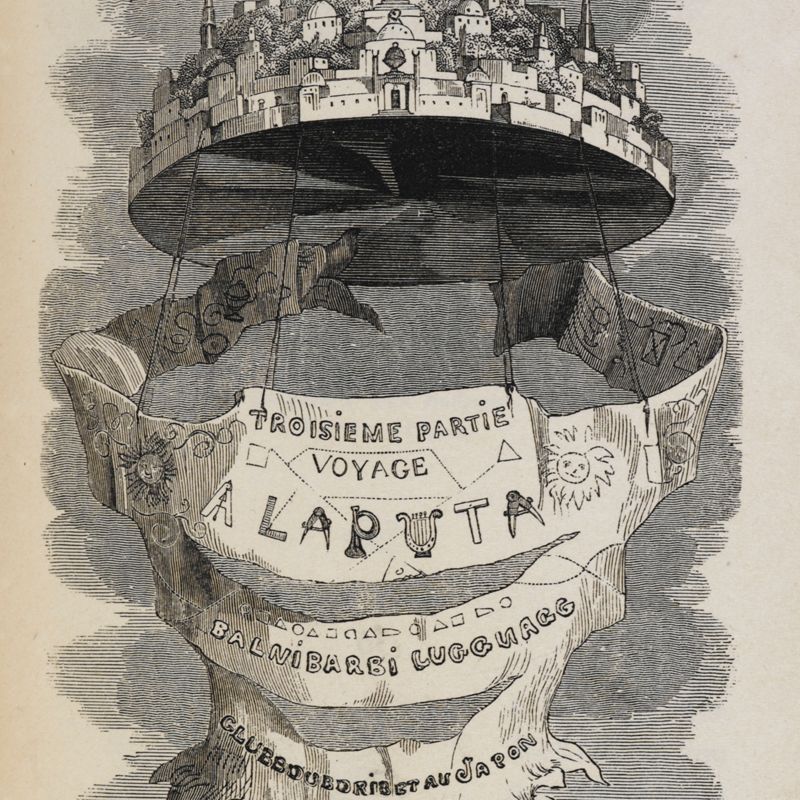 Laputa by Grandville, 1838.