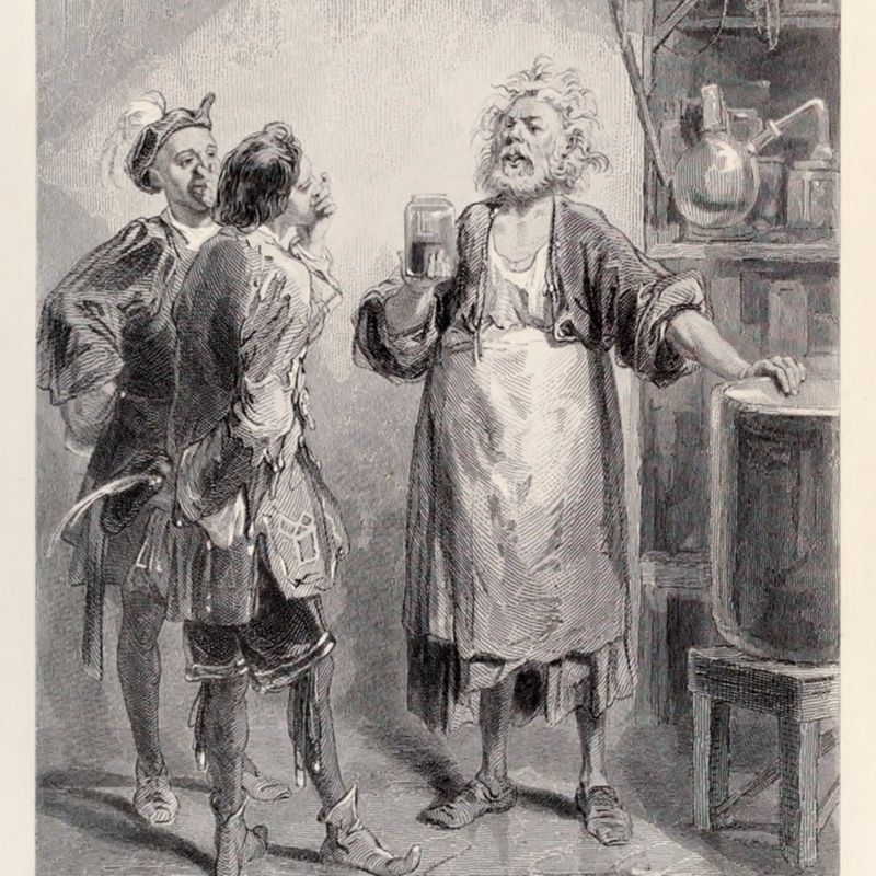 The Academy of Lagado. Paul Gavarni, mid-nineteenth century. 