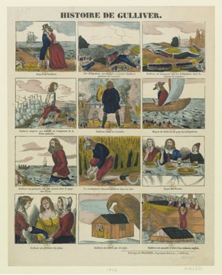 Histoire de Gulliver, print, 1842.