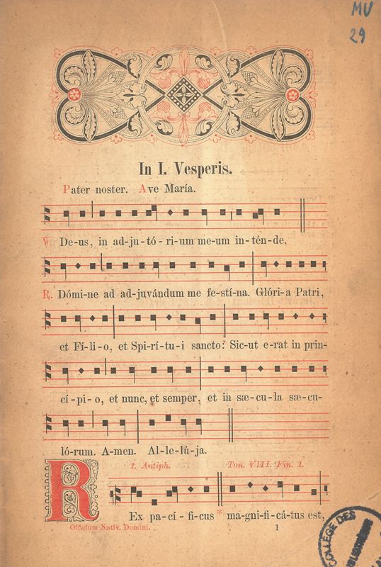 Officium in die nativitatis D.N.J.C.