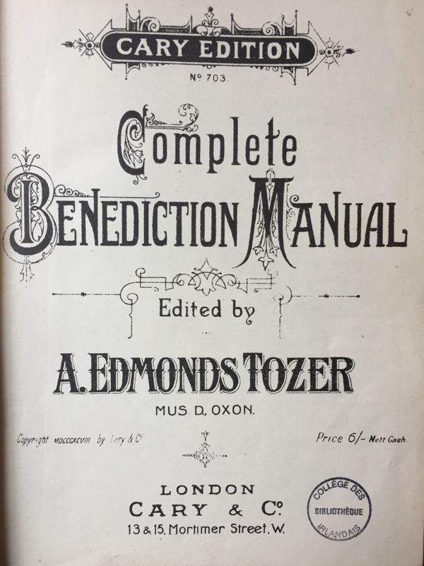 Complete benediction manual