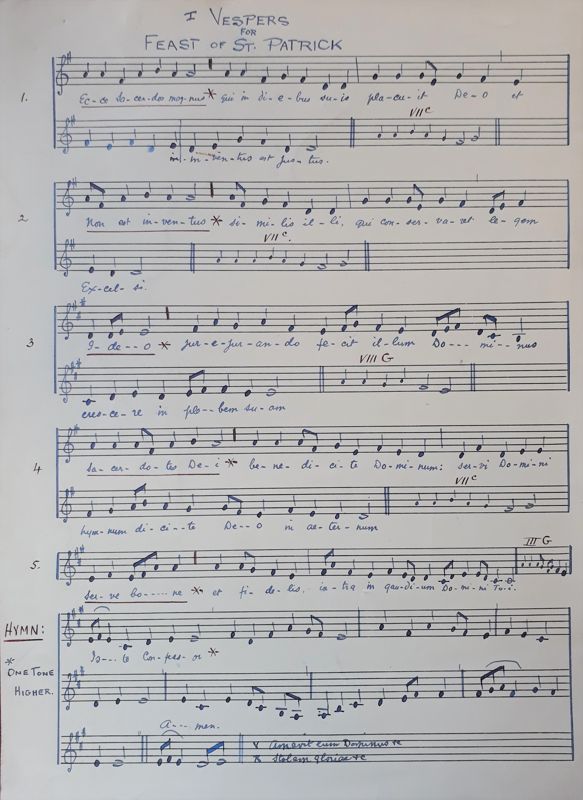 Musique religieuse manuscrite - la Messe