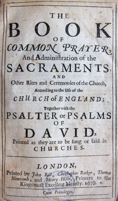 The book of common prayers and administration of the sacraments...