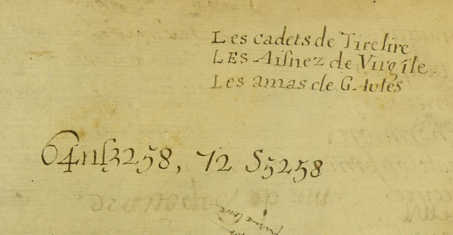 The key to the secret code, on another page of the book, reads: Monsieur Le Sueur