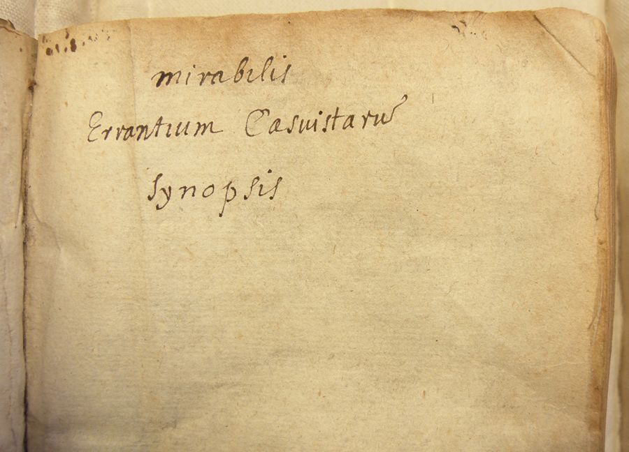 This famous work on moral theology features a false title that sums up a reader’s final conclusion: "Admirable inventory of misguided casuists"