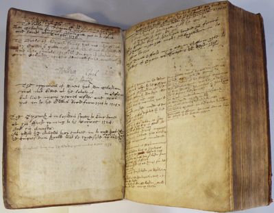 A huge index is spread across twenty-odd bound pages from the beginning to the end of the text