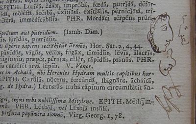 A page with Georges Berkeley's initials
