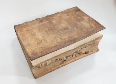 Seventeenth-century German book with fore-edge bookmarks