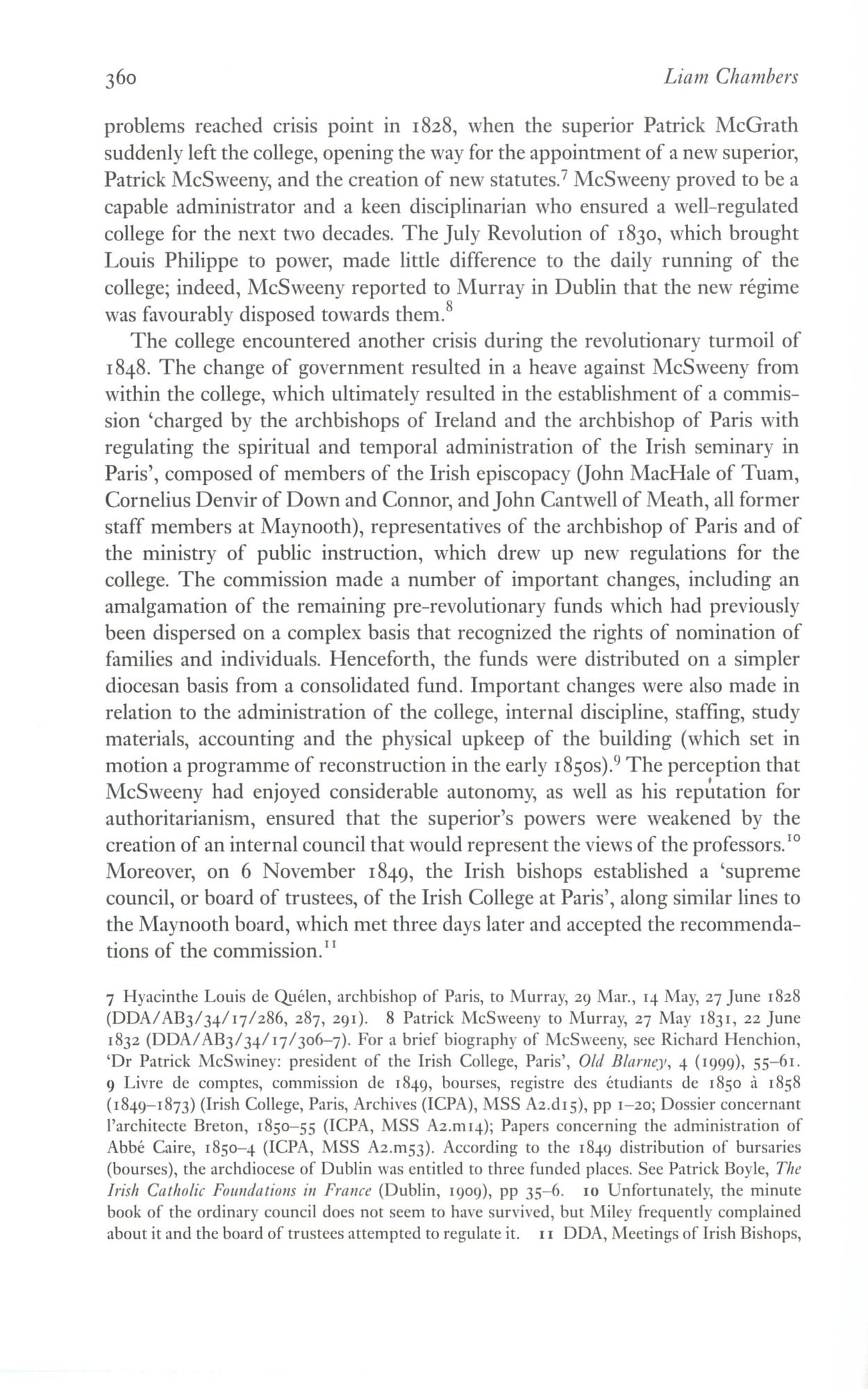 Paul Cullen and the Irish College, Paris