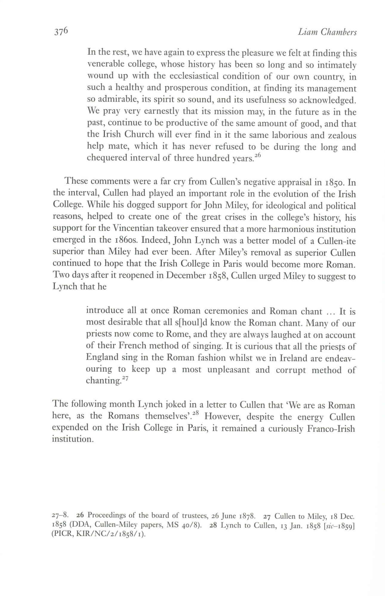 Paul Cullen and the Irish College, Paris