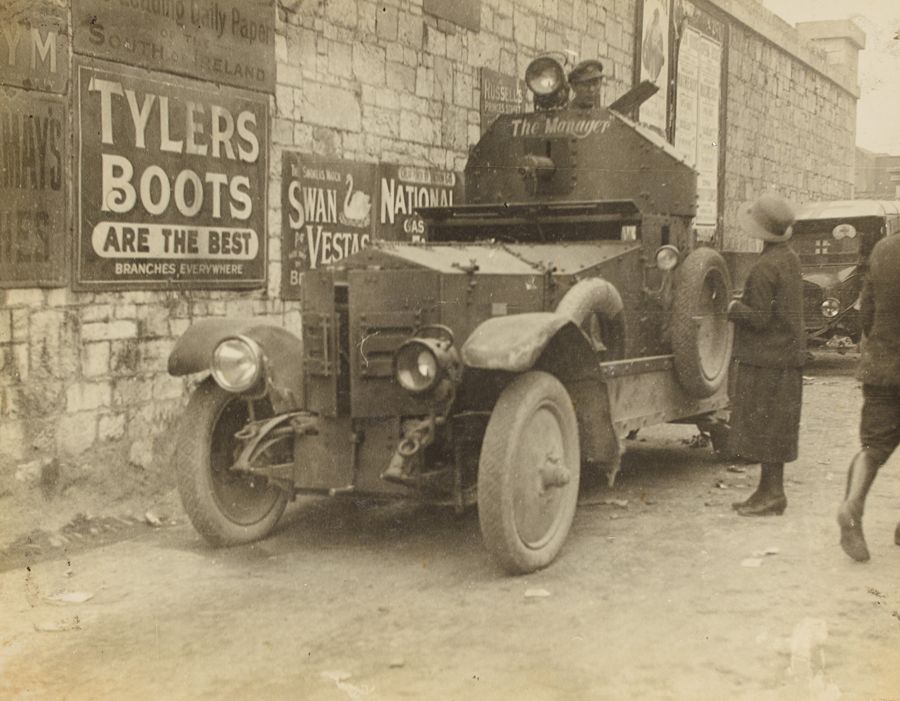 One of the Rolls-Royce armoured cars used during the Irish War of Independence, 1920
