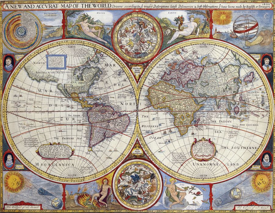 John Speed’s map of the world (1626)